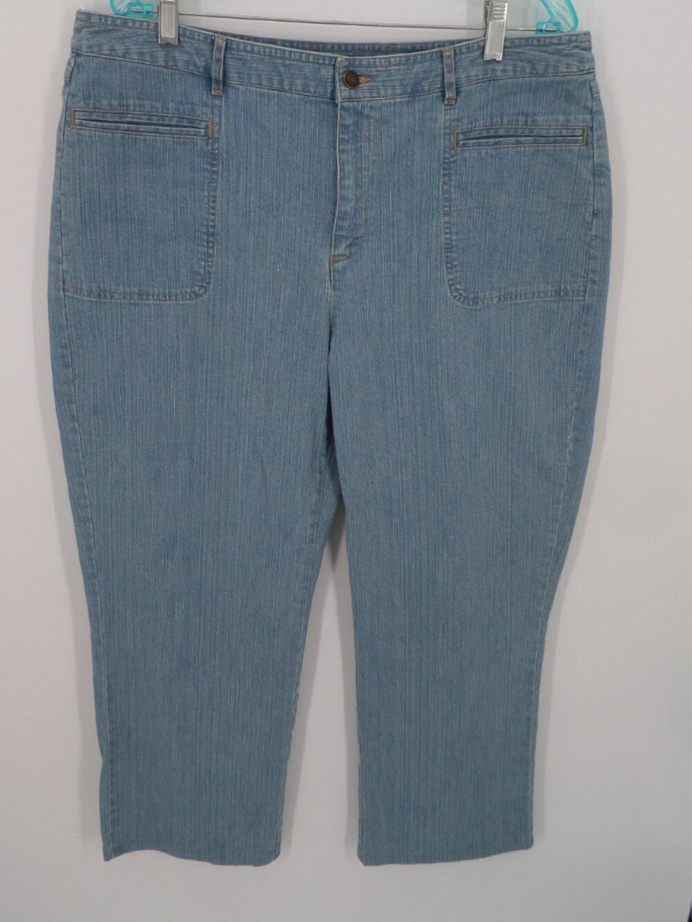 Crazy Horse By Liz Women's Fall Stretch Straight Leg Jeans Size 16 EUC